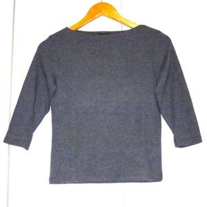 INC Grey Three Quarter Sleeve Shirt